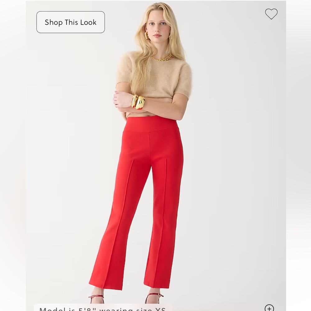 J Crew Delaney kickout sweater pant